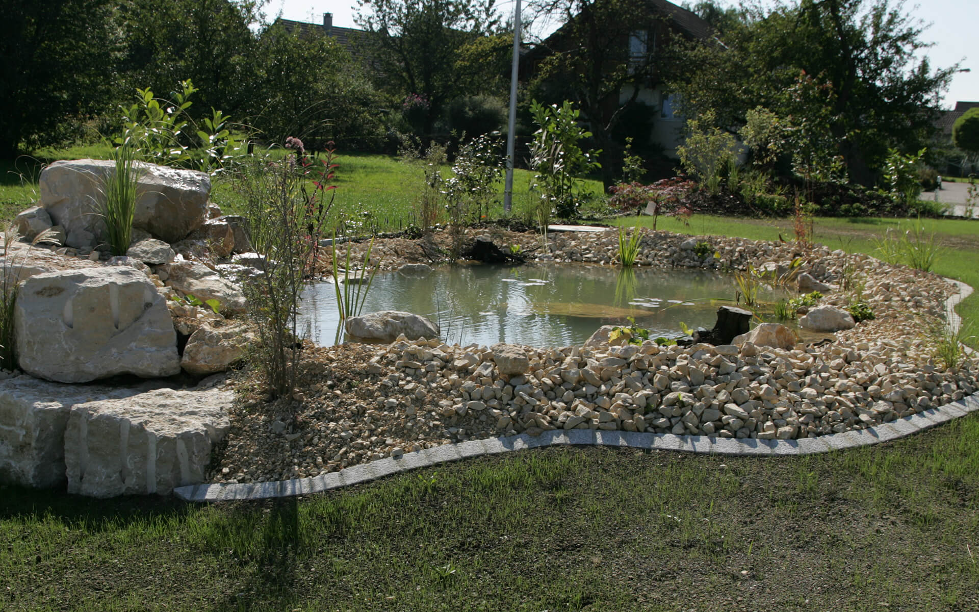 Strupler Gartenbau, Biotope, Schwimmteiche, Wasserspiele
